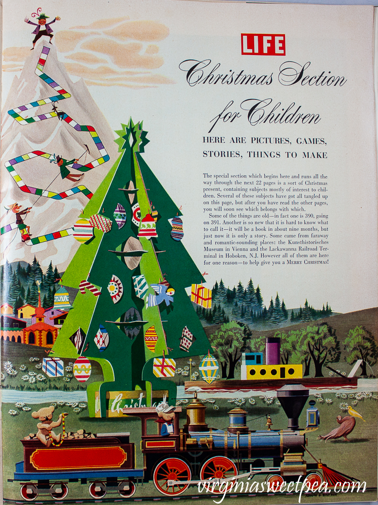 Christmas Section for Children in Life Magazine December 25, 1950