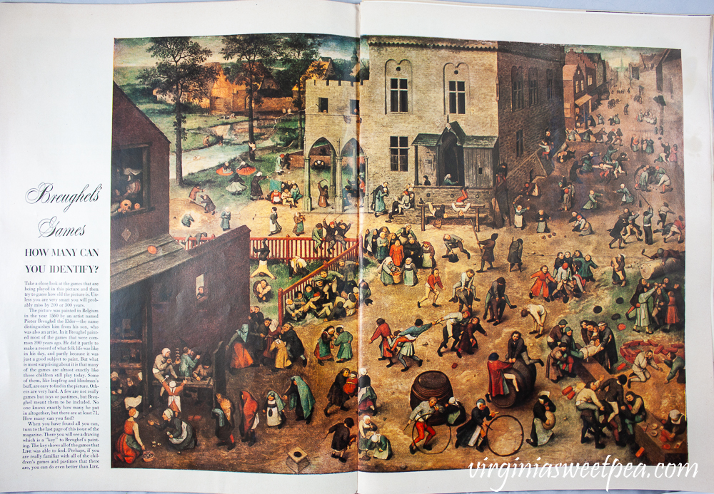 Breughel's Games from Life Magazine December 25, 1950