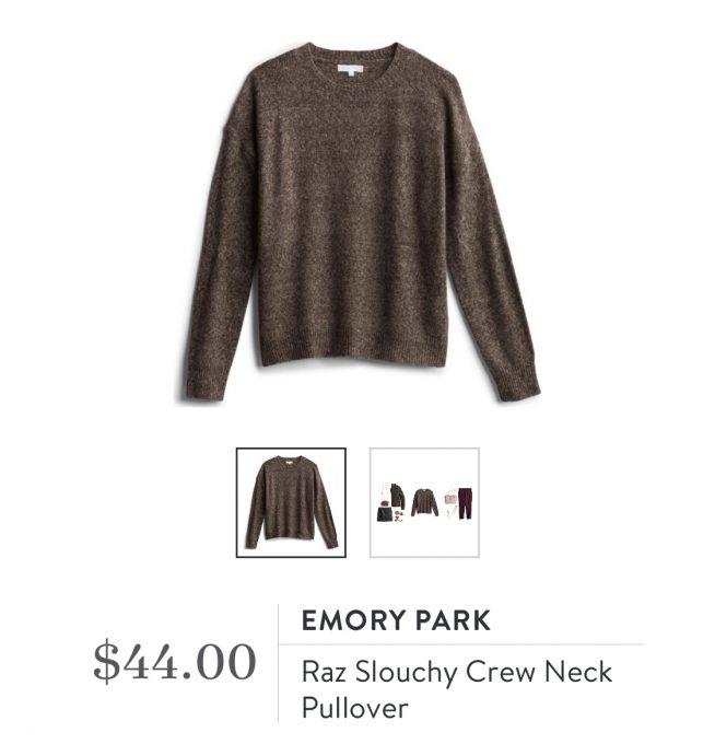 Emory Park Raz Slouchy Crew Neck Pullover