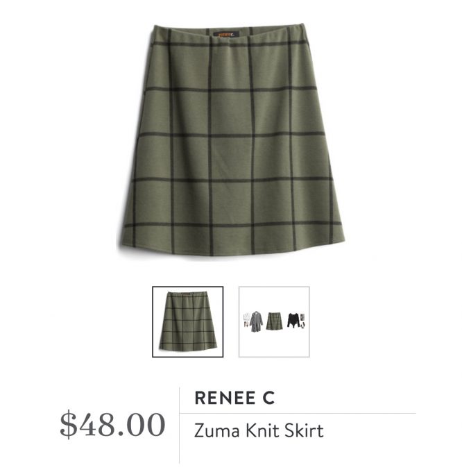 Stitch Fix Renee C Zuma Knit Skirt