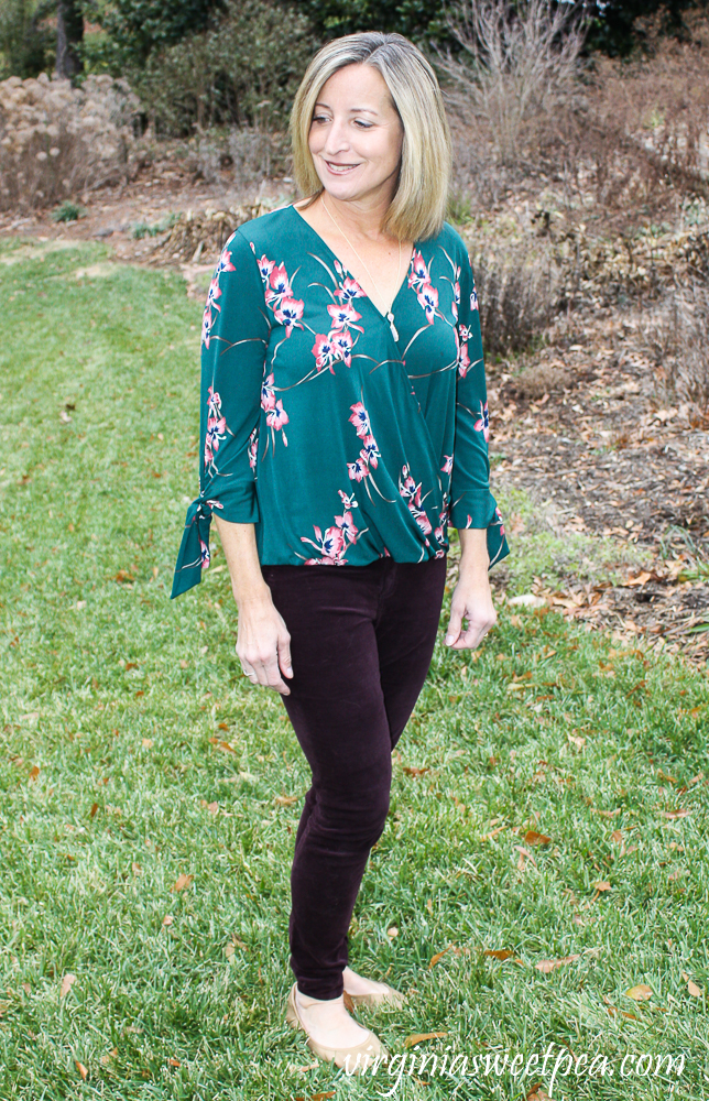 Stitch Fix Review for January 2020 - Beacon Imay Tie Sleeve Knit Top