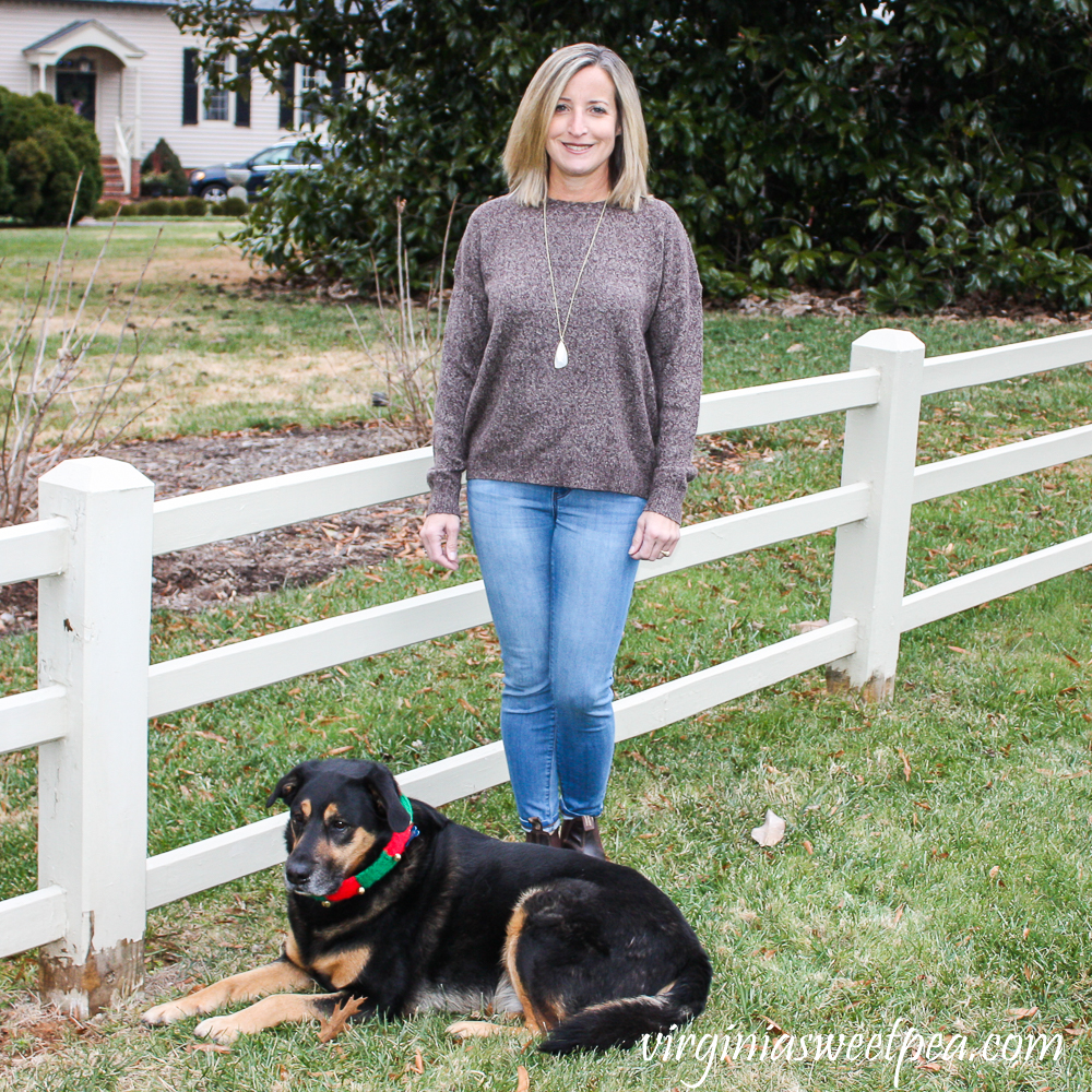 Stitch Fix Review for January 2020 - Emory Park Raz Slouchy Crew Neck Pullover