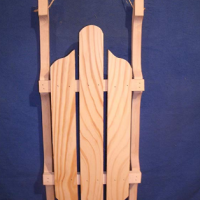 Decorative Wood Sled