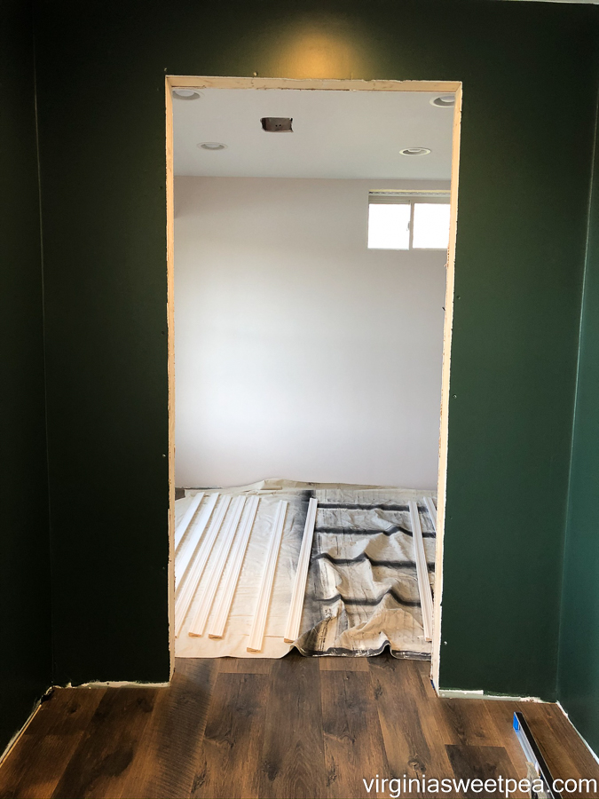 Doorway with no door prior to installation.