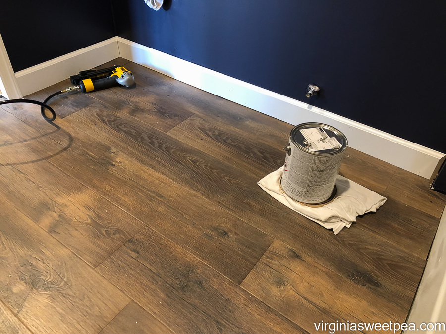 Installing baseboard in a room