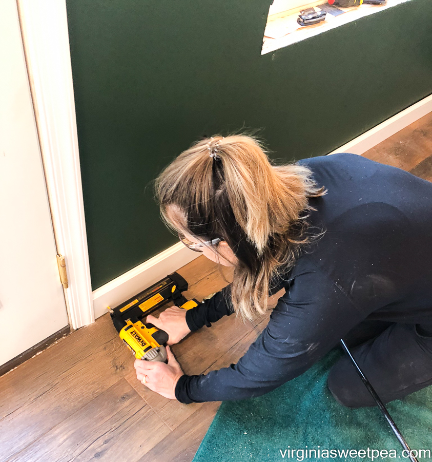 Installing baseboard in a room