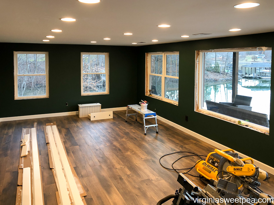 Lake House Basement Under Construction