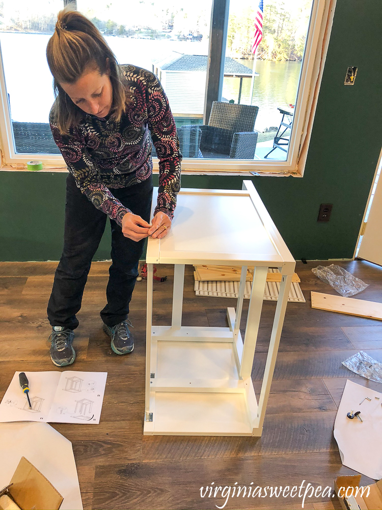 Putting together an Ikea Hemnes Raettviken sink