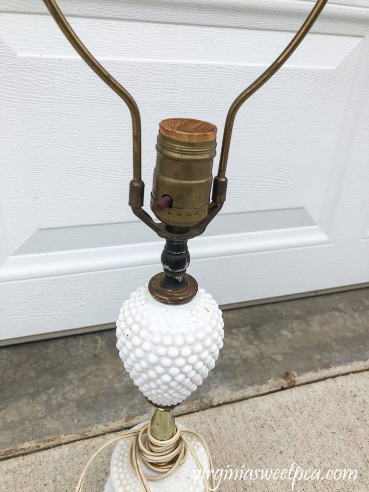 DIY Milk Glass Lamp Makeover Sweet Pea