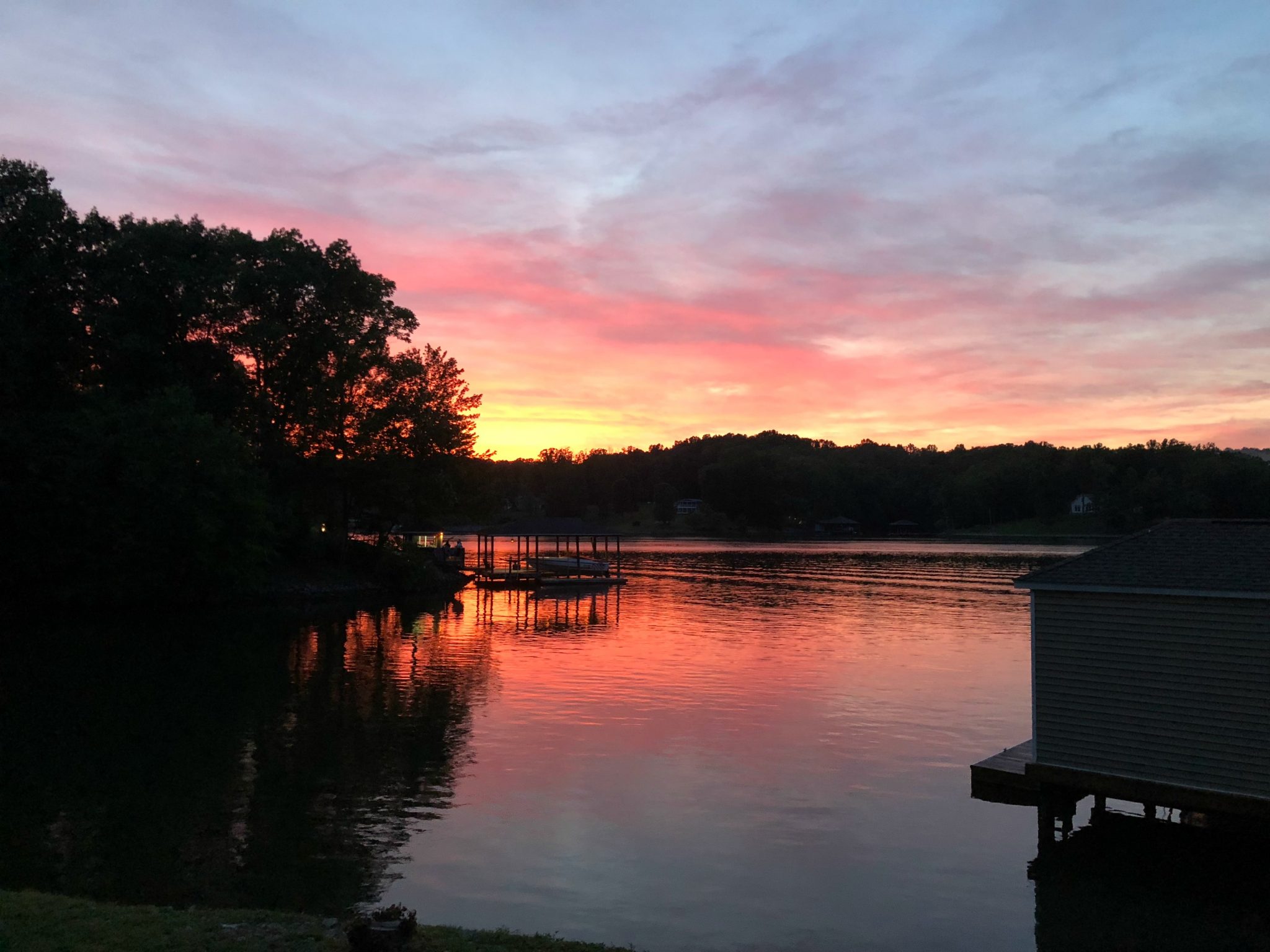 Smith Mountain Lake, VA at sunset