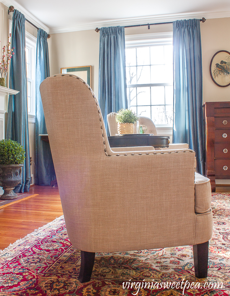 Wayfair Ivo Wingback Chair in Beige Linen