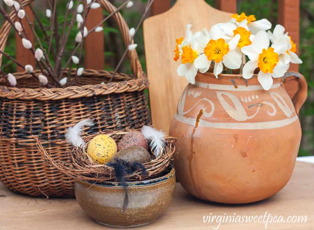 Garden Inspired Spring Vignette