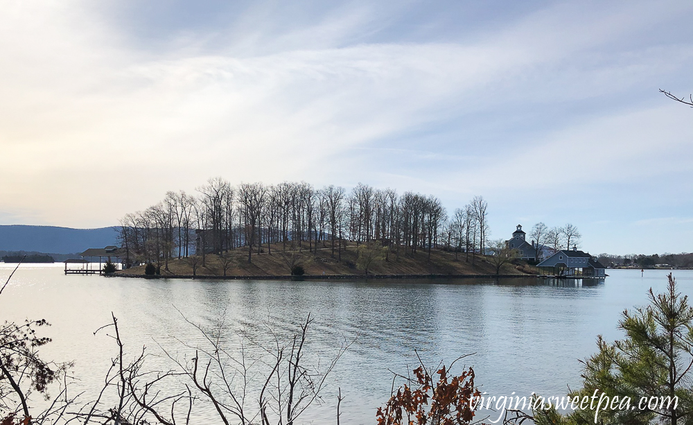 Island owned by Sissy Spacek at Smith Mountain Lake