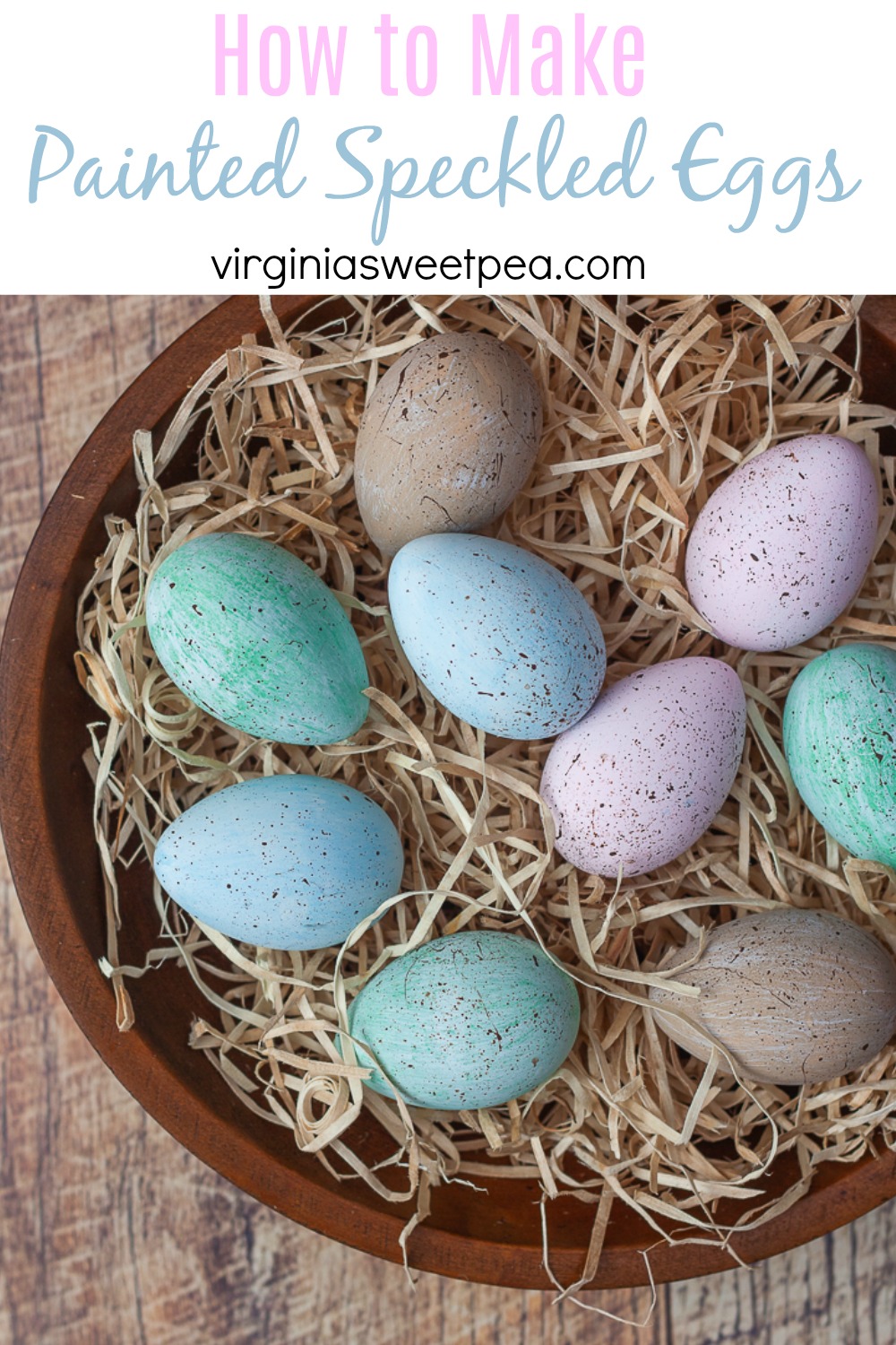 How to Make Painted Speckled Eggs Graphic