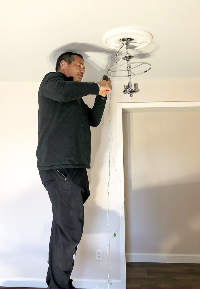 Installing a light in a bedroom