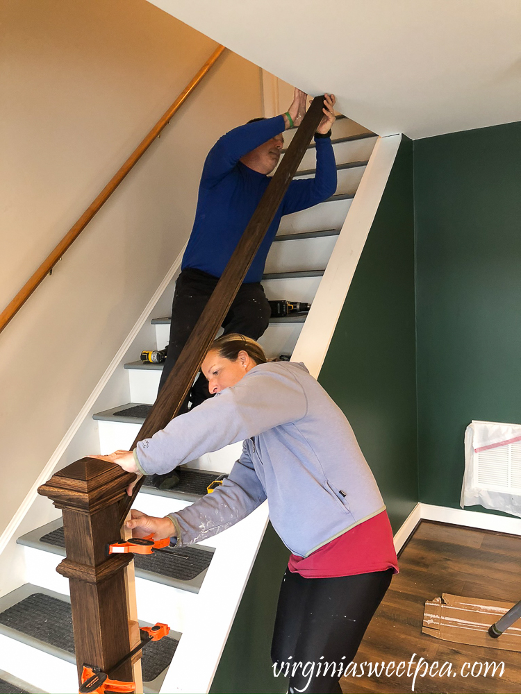 Installing a banister