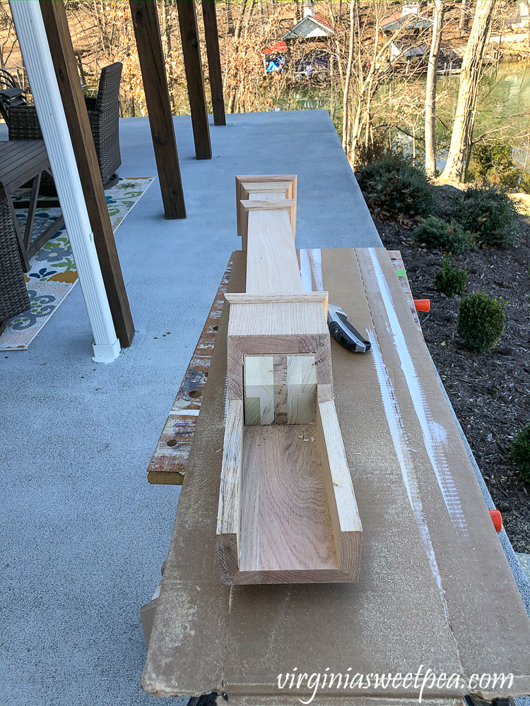 Installing a newel post at the bottom of a set of stairs