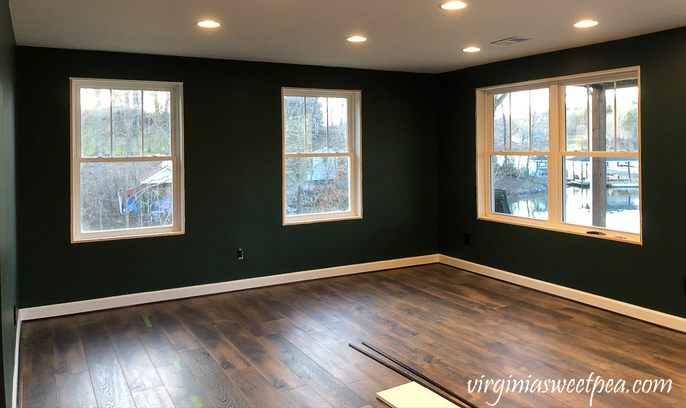 Framing windows in a lake house basement