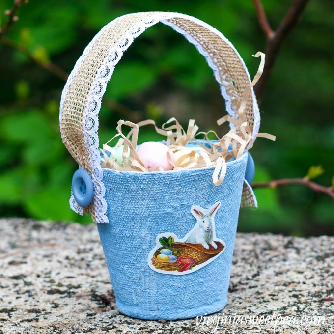 DIY Peat Pot Easter Treat Basket