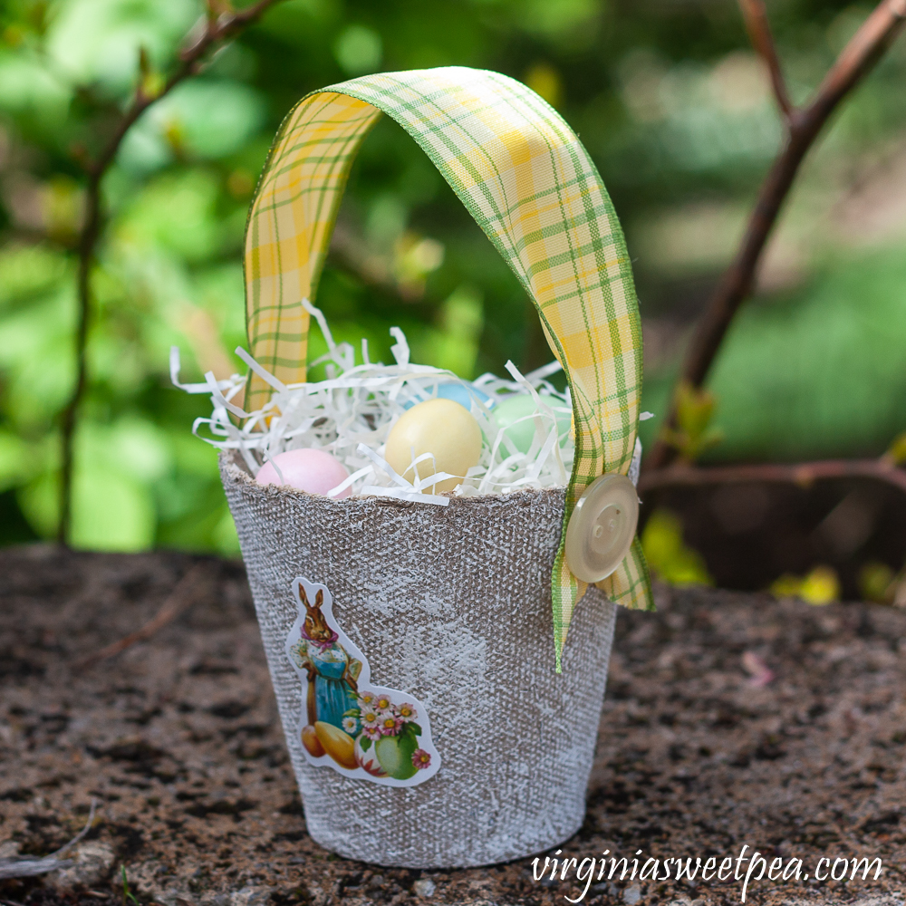 DIY Peat Pot Easter Treat Basket