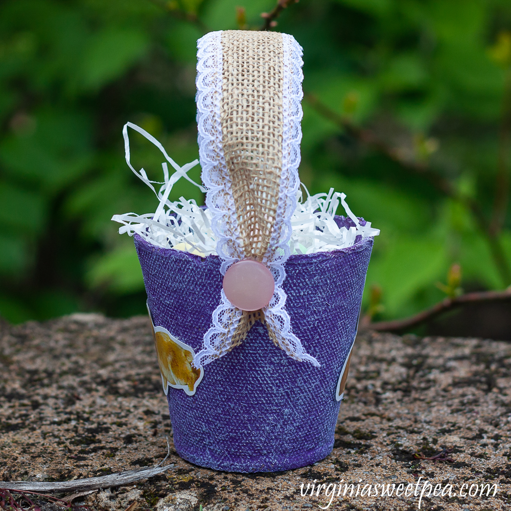 DIY Peat Pot Easter Treat Basket