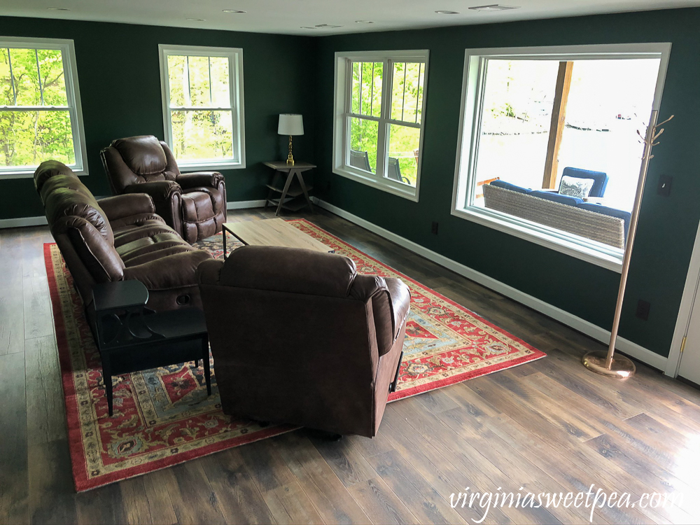 Lake House Basement Family Room