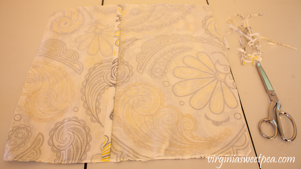 Tutorial to make pillow covers using a shower curtain.