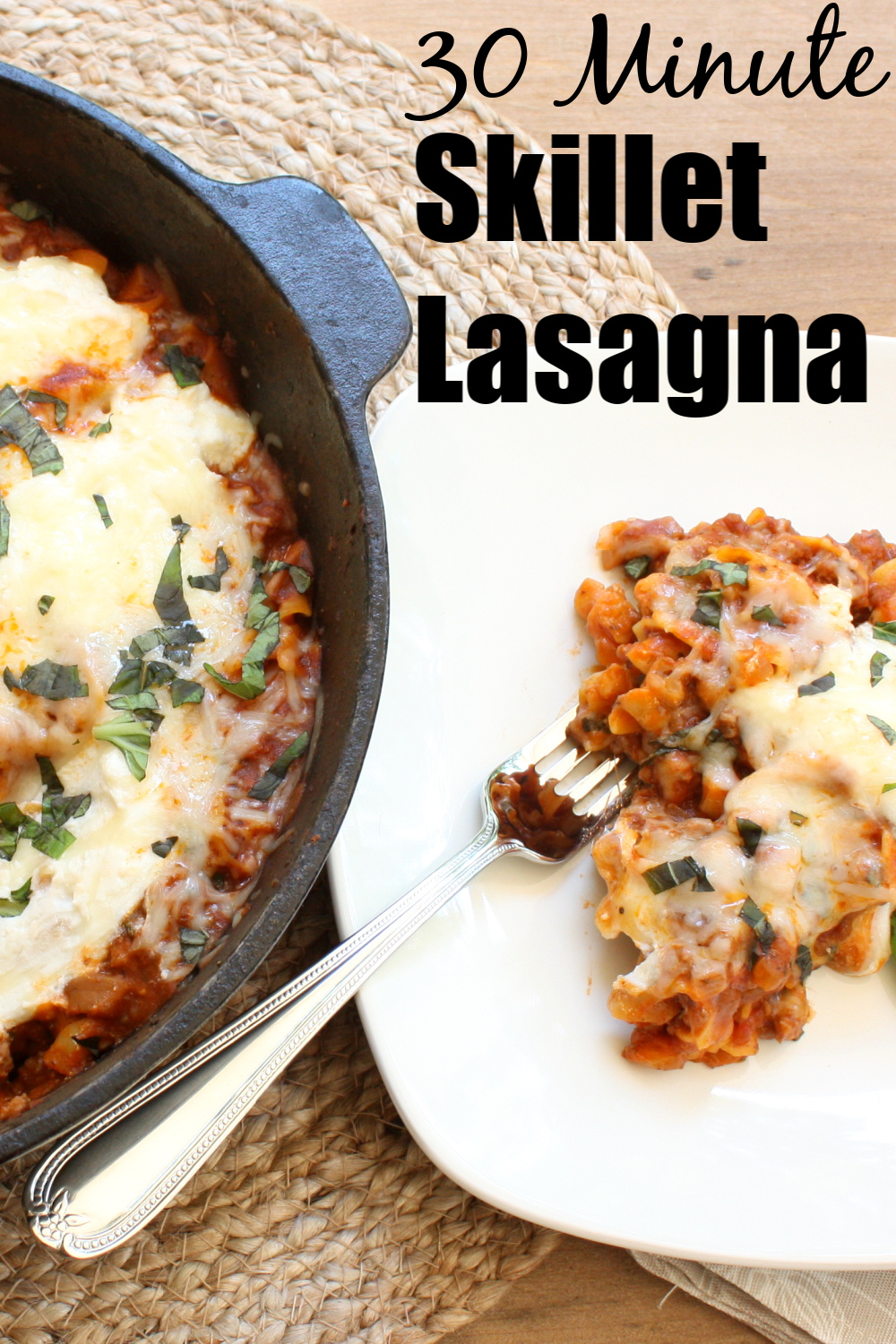 30 Minute Skillet Lasagna