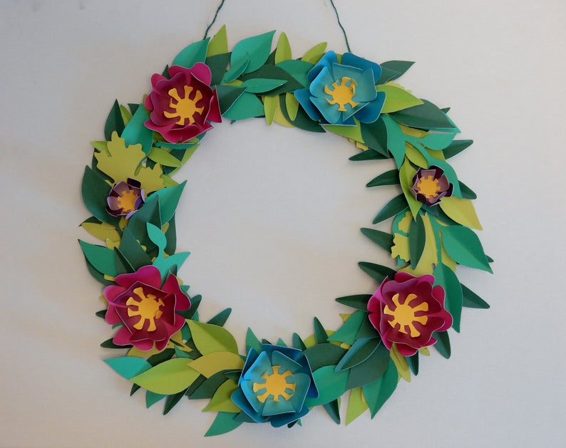 Paper Flower Wreath Kit