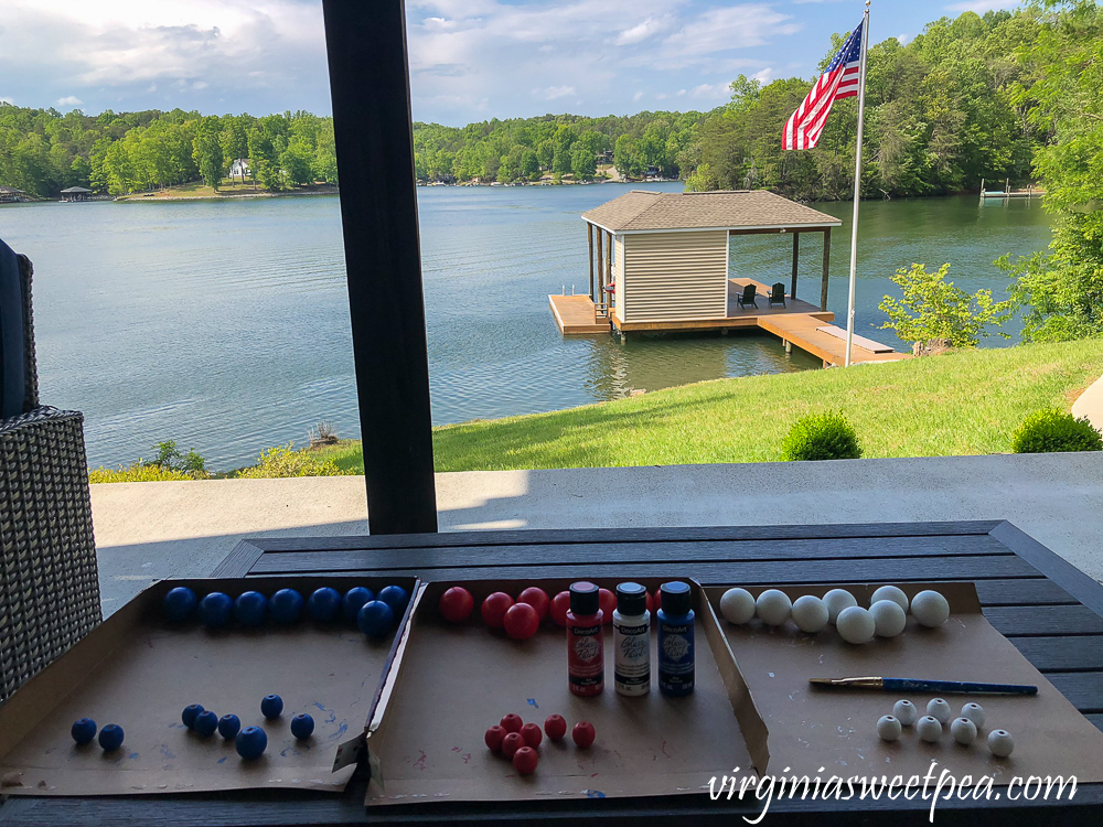 Making red, white, and blue bowl filler