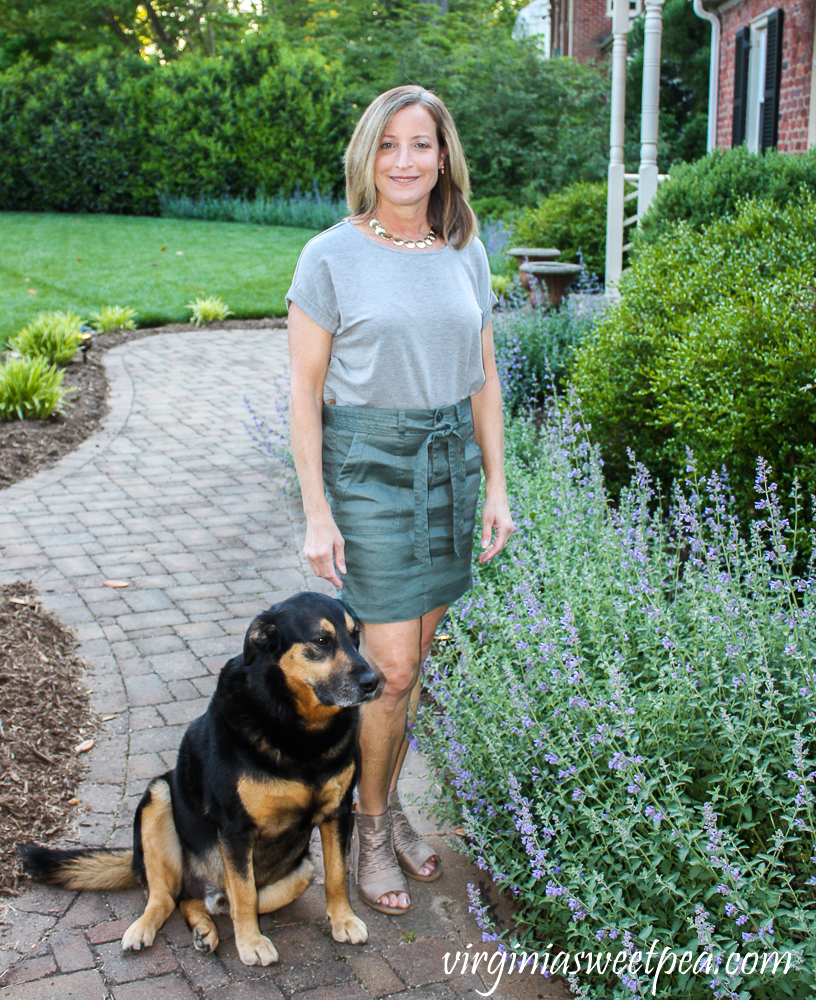 Stitch Fix Review for May 2020 - Liverpool Leonora Tie Front Skirt