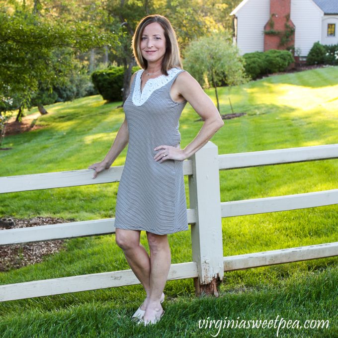 Stitch Fix Review for May 2020 - Market & Spruce Elaina Crochet Trim Knit Dress