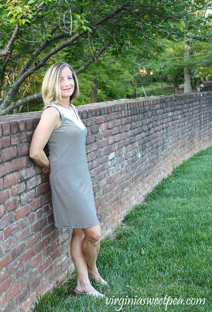 Stitch Fix Review for May 2020 - Market & Spruce Elaina Crochet Trim Knit Dress