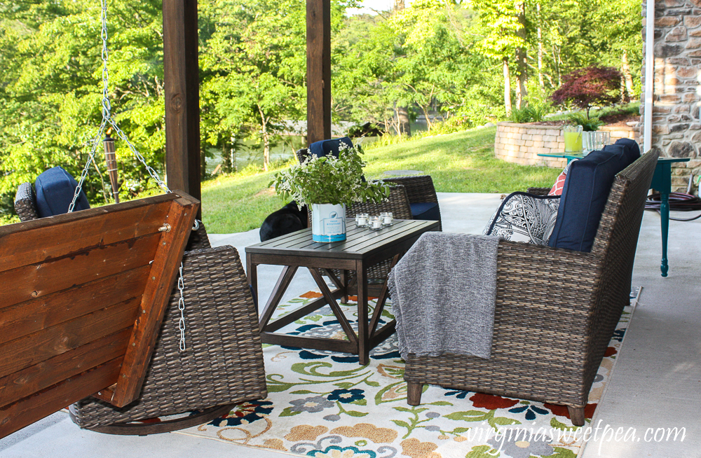 Summer ready patio at Smith Mountain Lake