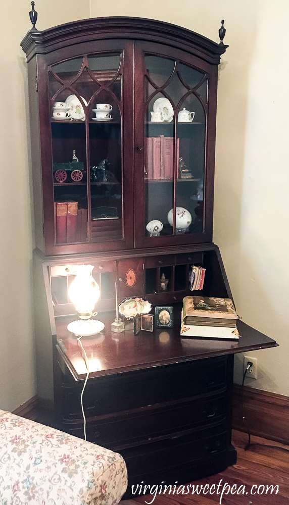 Antique Secretary Styled with Vintage