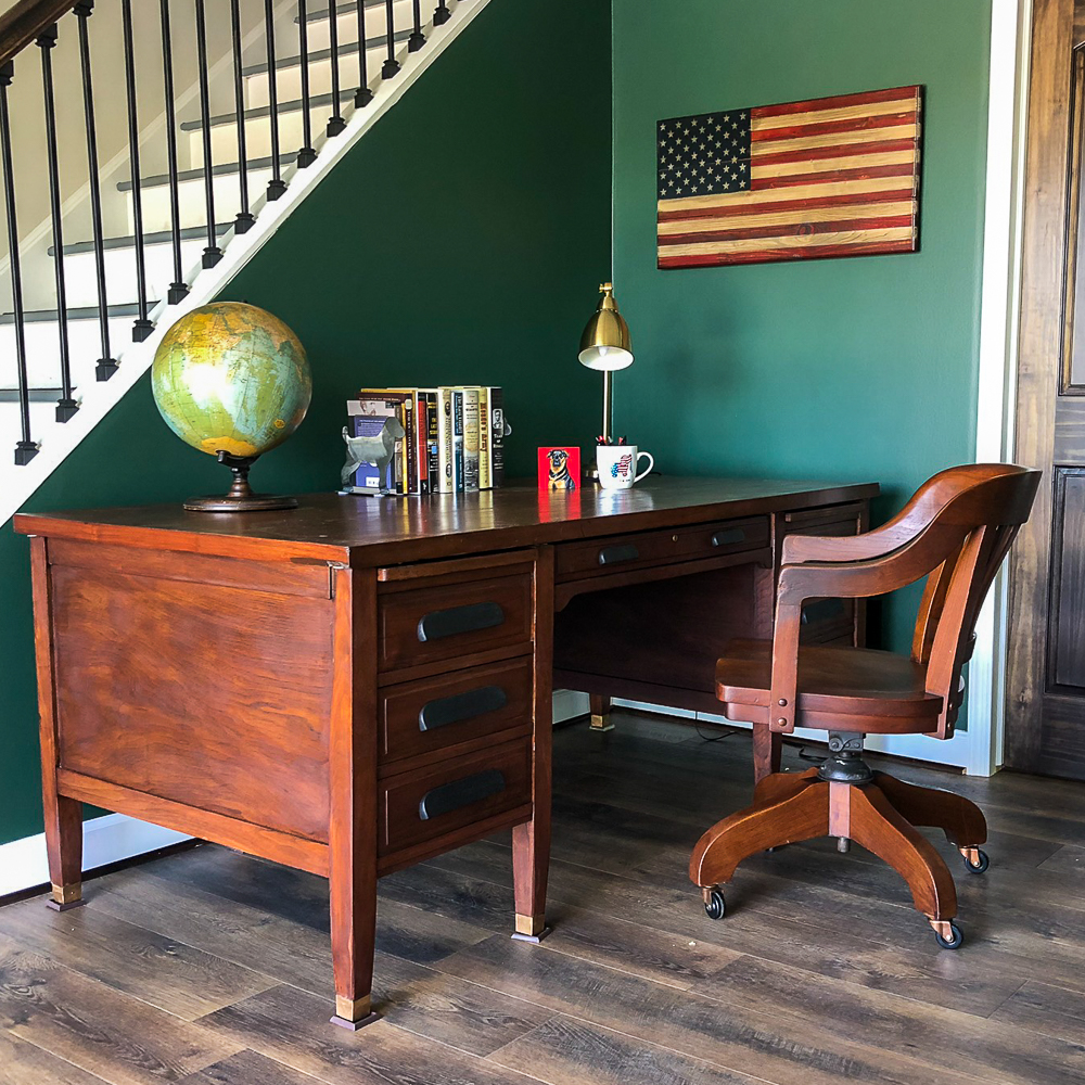 Vintage Office Desk Makeover