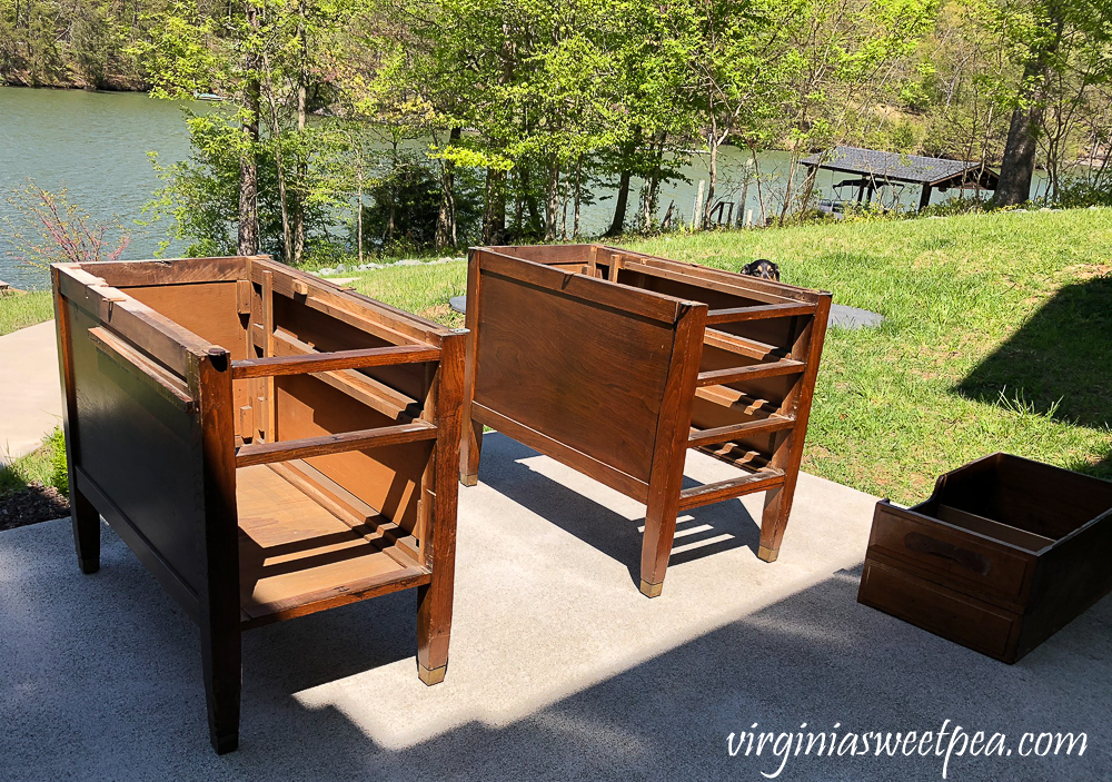 Refinishing a vintage office desk