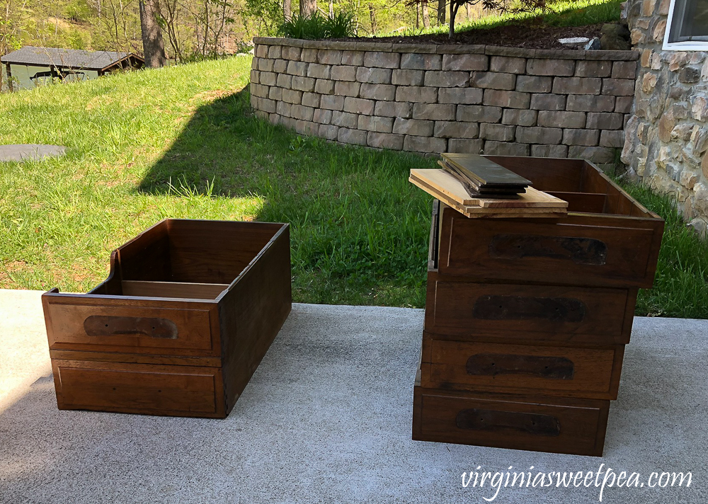 Refinishing a vintage office desk