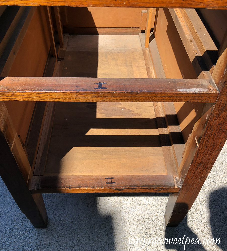 Refinishing a vintage office desk