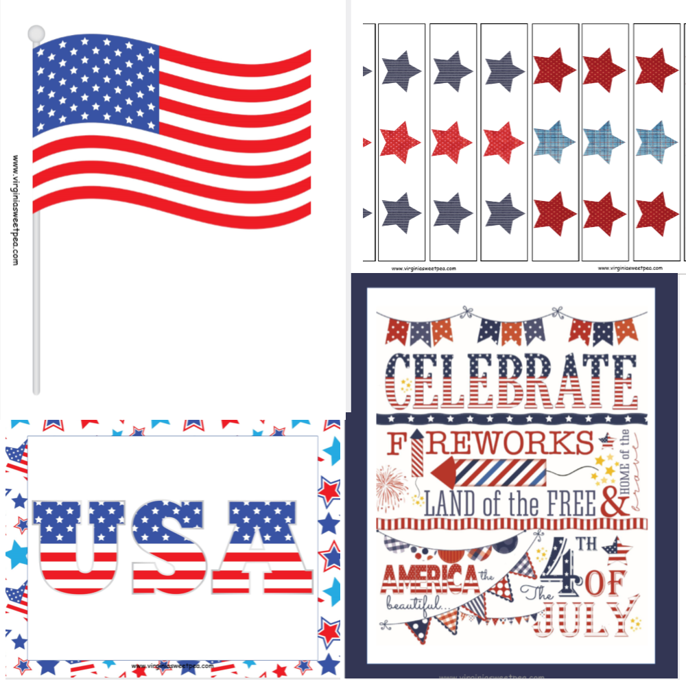 4th of July Free Printables