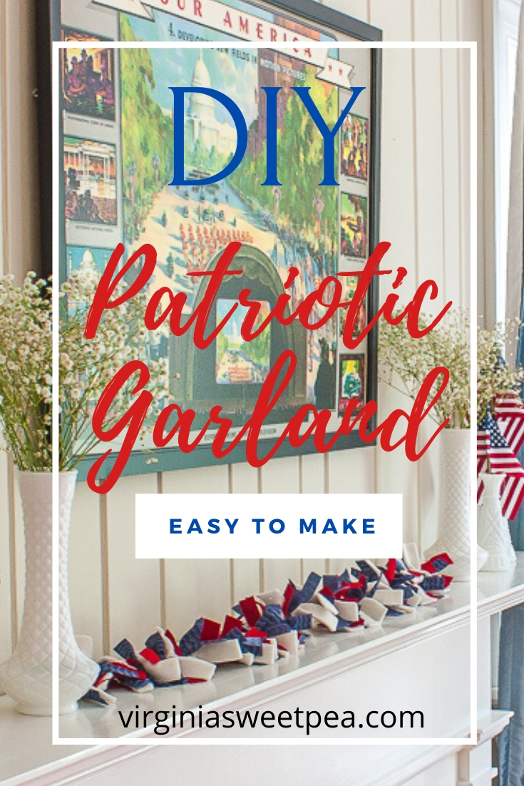 DIY patriotic garland tutorial