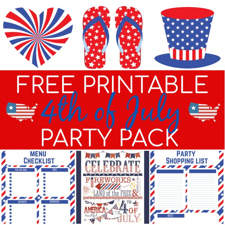 Free Printable 4th of July Party Pack