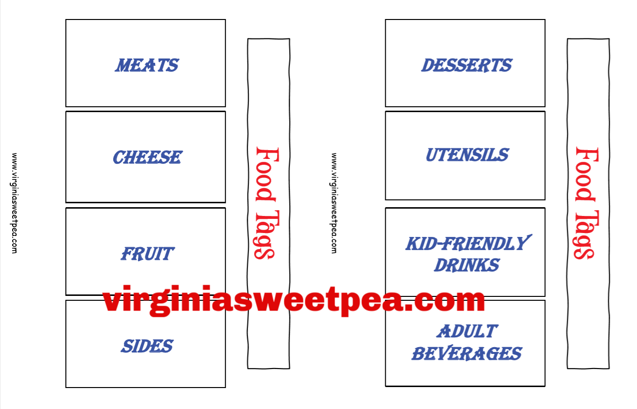 Free Printable Food Labels for a Picnic