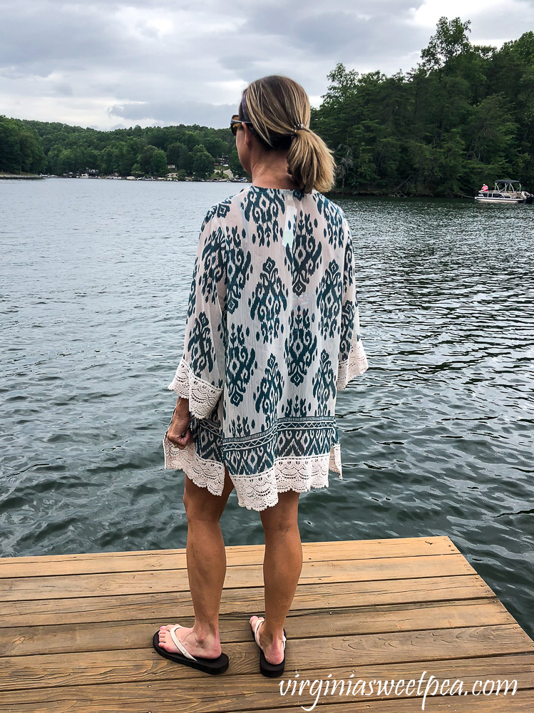 Stitch Fix Mason & Belle Laria Crochet Trim Kimono