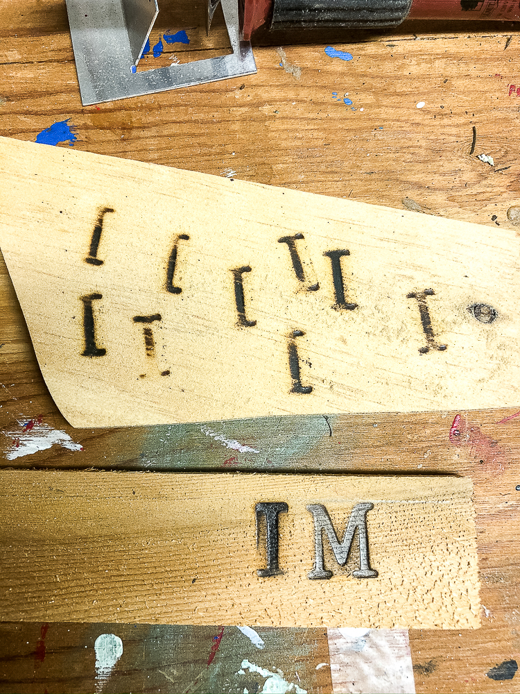 Tutorial to make plant markers using wooden shims and a wood burning tool kit.