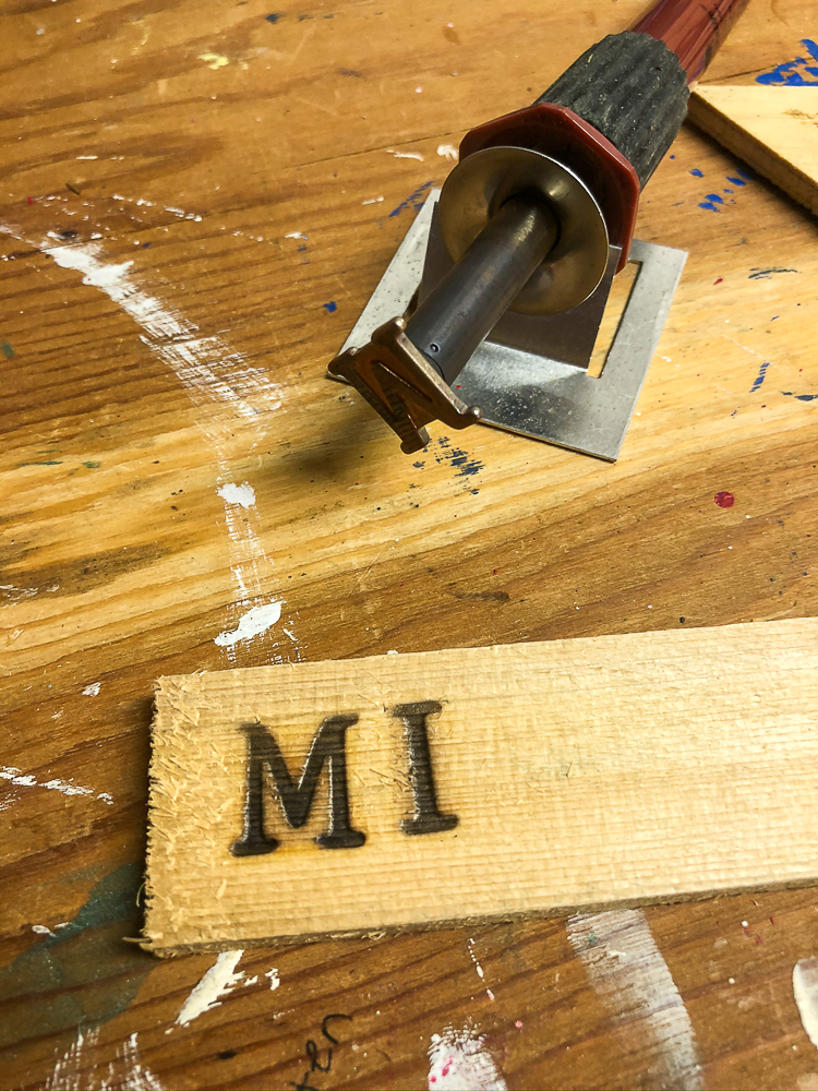 Tutorial to make plant markers using wooden shims and a wood burning tool kit.