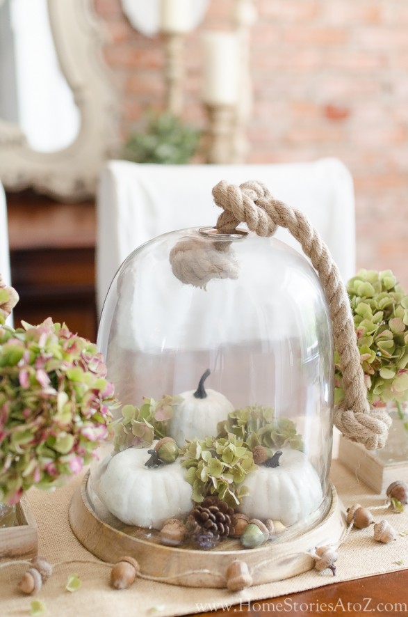 Fall cloche Home Stories A to Z