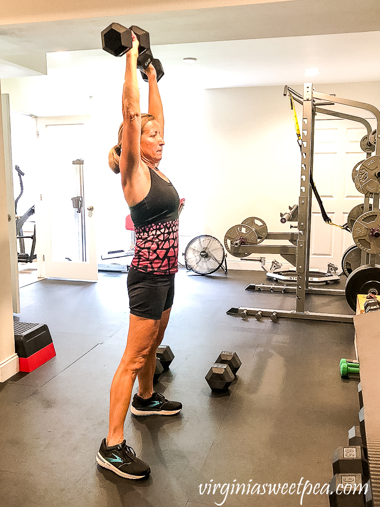 Paula Skulina working out at Total Fitness in Lynchburg, VA