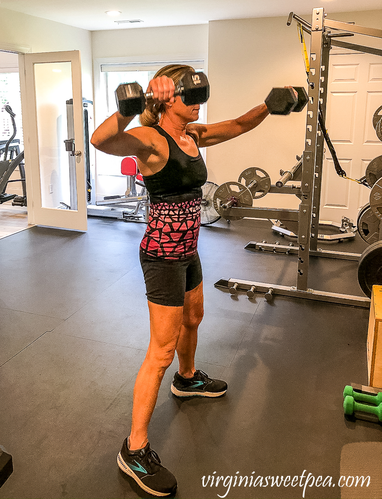 Paula Skulina working out at Total Fitness in Lynchburg, VA