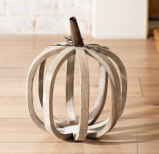 Natural Wooden Pumpkin